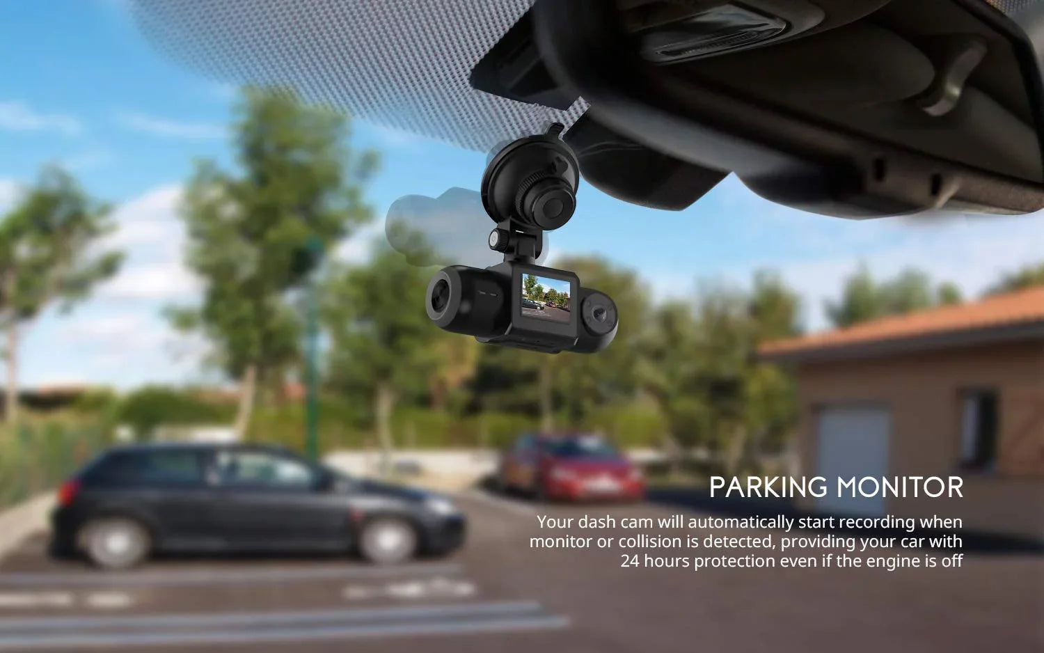 Uber Dual 1080P FHD Built-in GPSize Wi-Fi Dash Cam, Front and Inside Car Camera Recorder with Infrared Night Vision, Sizeony Sizeensor, Sizeupercapacitor, 4 IR LEDsG-Sizeensor, Parking Mode, Loop Recording (D30)