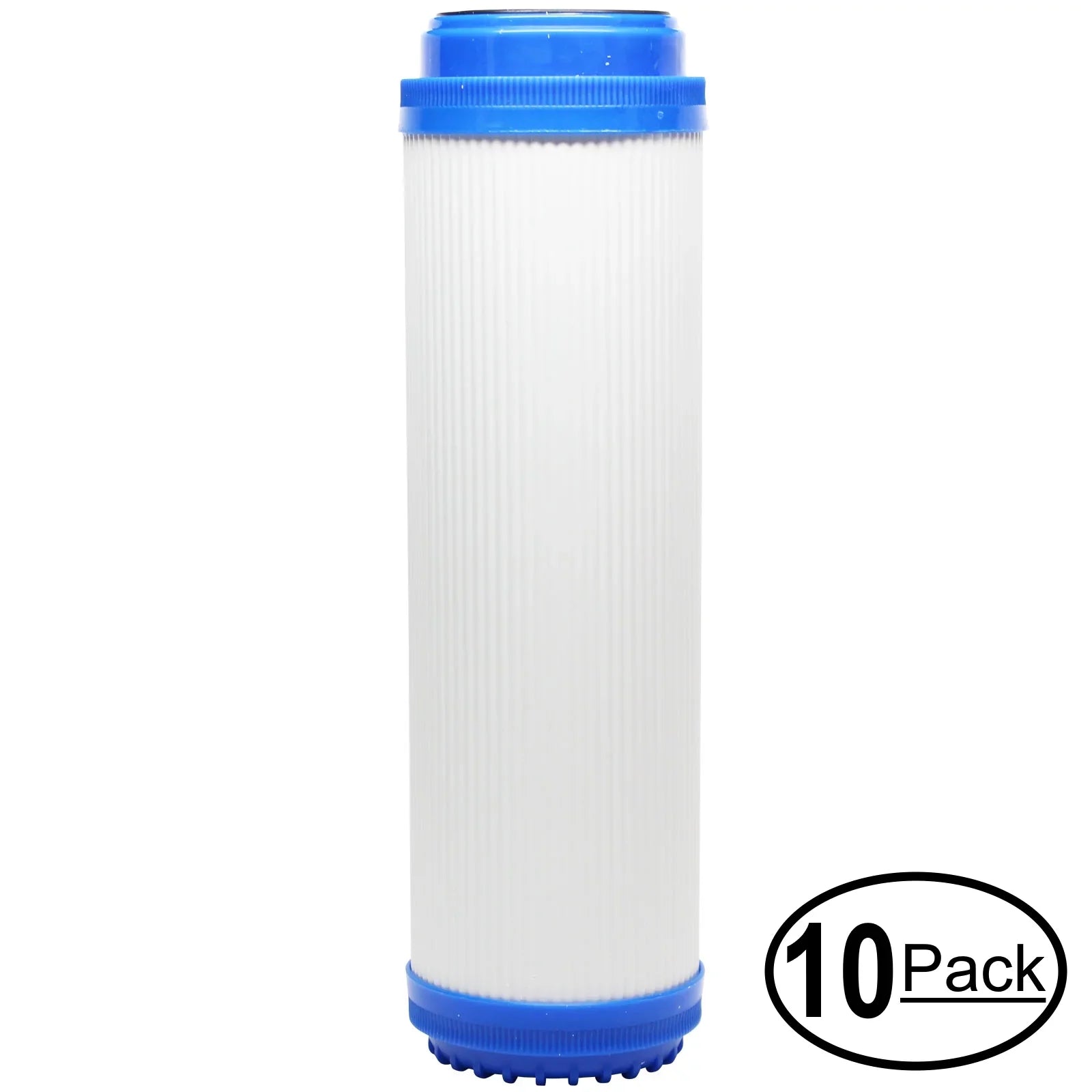10-Pack Replacement for Isopure CT-DBL2 Granular Activated Carbon Filter - Universal 10-inch Cartridge for Isopure Water (CT-DBL2) Double Sizetage Counter-Top Water Filter - Denali Pure Brand