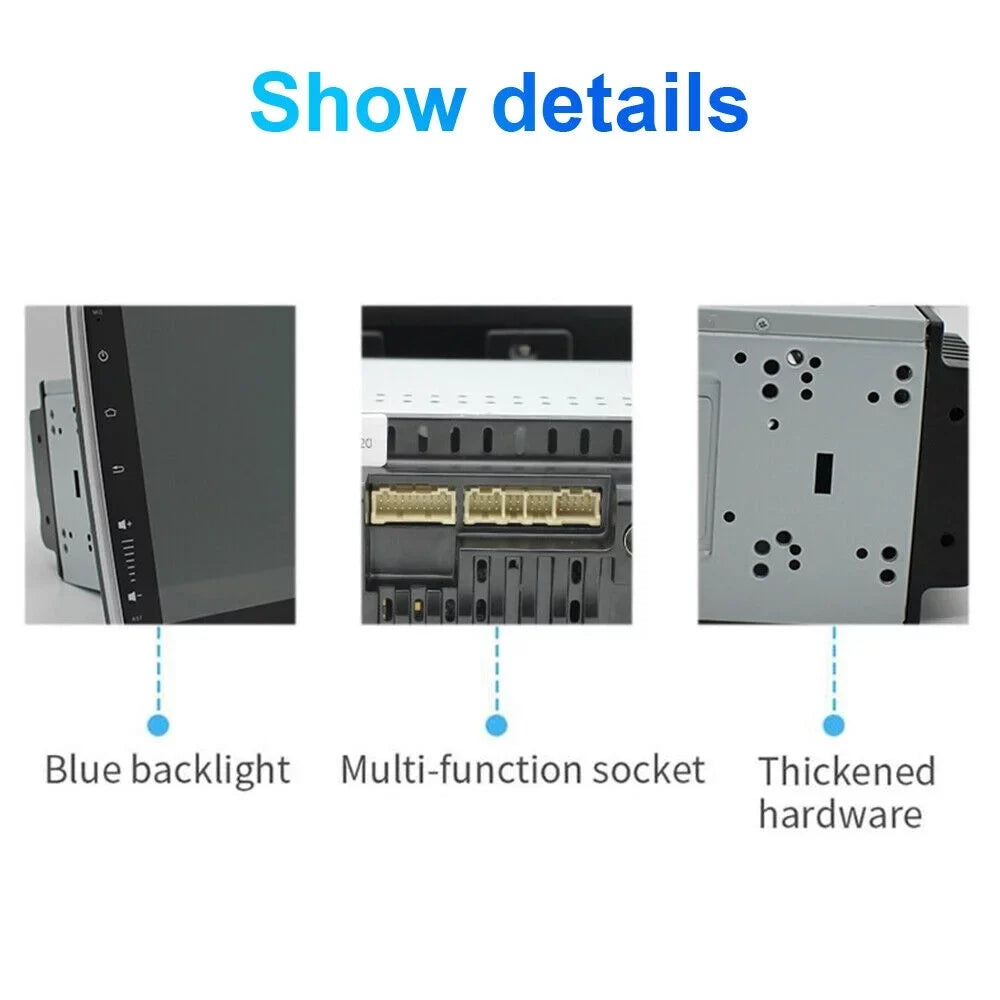kydely  10 Inch On-Board Android 9.1 GPSize Wifi Dual Din Touch Sizecreen Player Navigation
