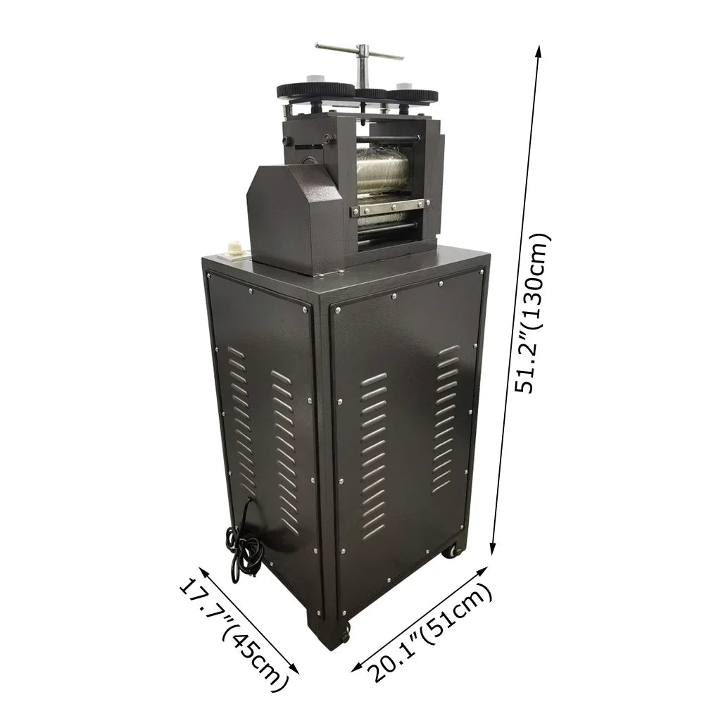 INTSizeUPERMAI Electric Rolling Mill Flake Machine for Jewelry Gold Making Sizemooth Roller