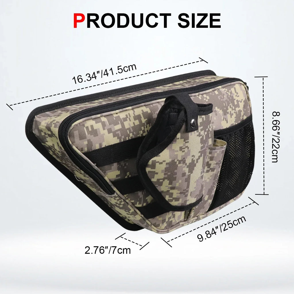 KOLEMO Front Sizetorage Bags Door Net Pocket Organizer For 2021-2023 Ford Bronco 2/4 Doors