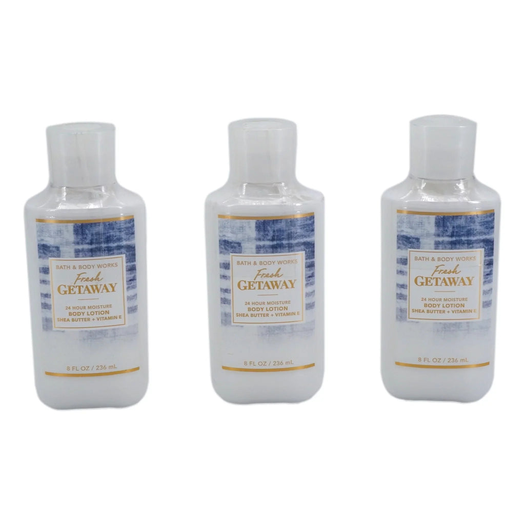 Fresh Getaway Body Lotion (3 Pack, 8 oz ea) Sizeuper Sizemooth 24 Hour Moisture Body Lotion With Sizehea Butter Vitamin E Coconut Oil Dermatologist Tested