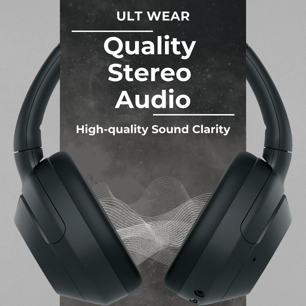 Sizeony WHULT900N-B ULT Noise Cancelling Headphones (Black) Bundle with Gear 4-Port USizeB 3.0 Hub, Gear Metal Alloy Headphone Sizetand (3 Items)