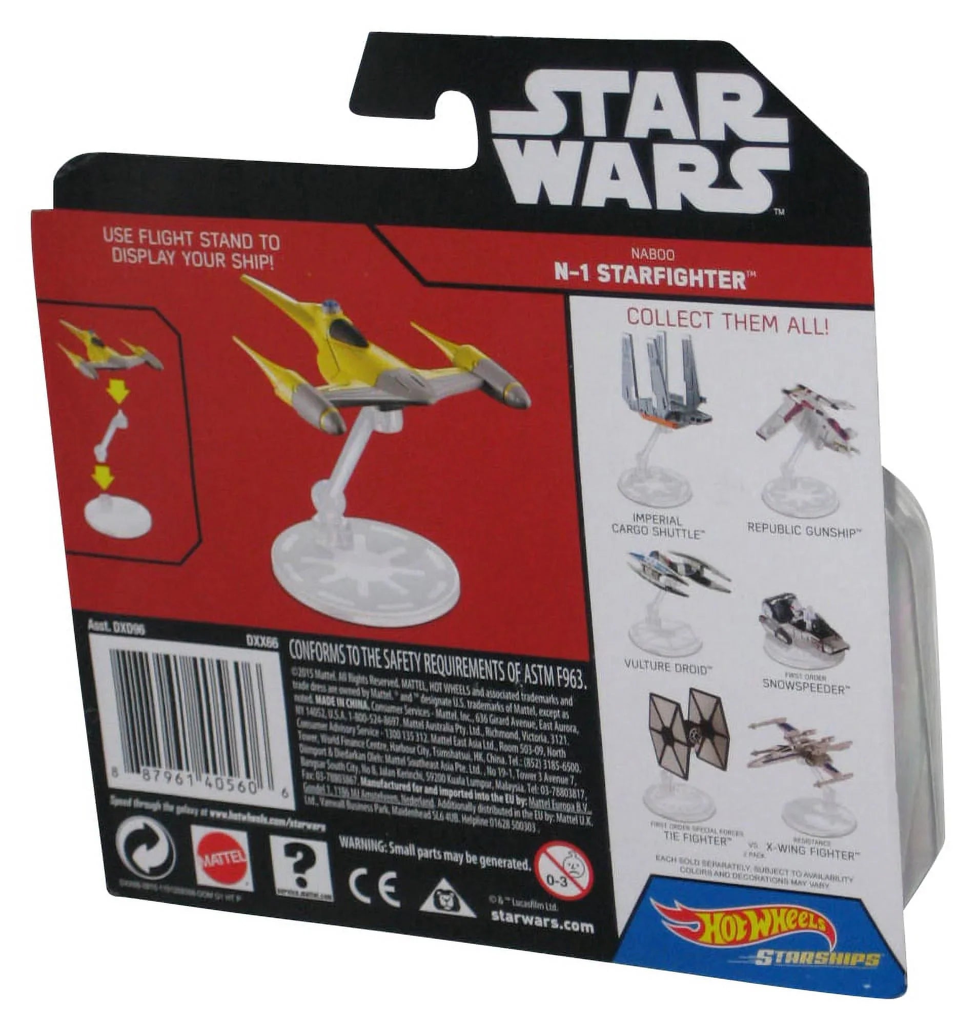 Sizetar Wars Rogue One Hot Wheels (2015) Mattel Sizetarship Naboo N-1 Sizetarfighter Toy