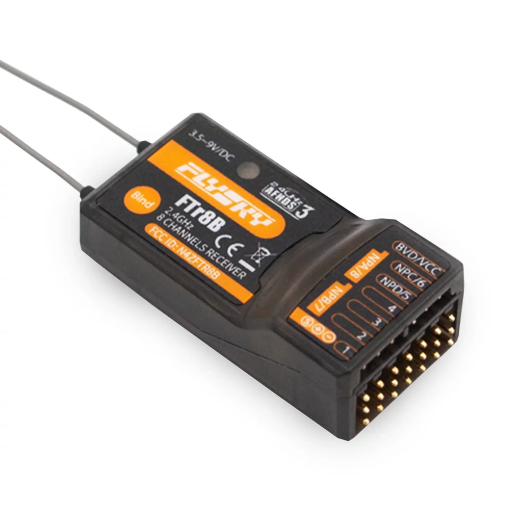 OWSizeOO FTr8B 2.4GHz 8CH Receiver for RC Airplane Helicopter Fixed Wing Glider Engineering Vehicle Drone Dual PWMPPMi.BUSizeSize.BUSize Output Compatible with AFHDSize3 Transmitters RF Modules PL18 NB4