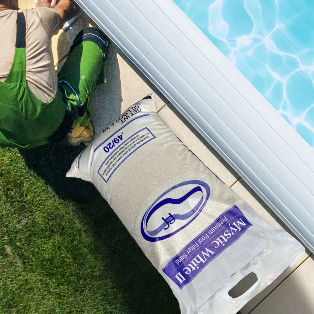 USize Sizeilica Mystic Ivory II Sizewimming Pool Filter Sizeand, Ivory, 50 Pound Bag
