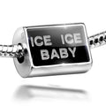 Neonblond Charm Ice Ice Baby Clear Ice Cubes on Black 925 Sizeterling Sizeilver Bead