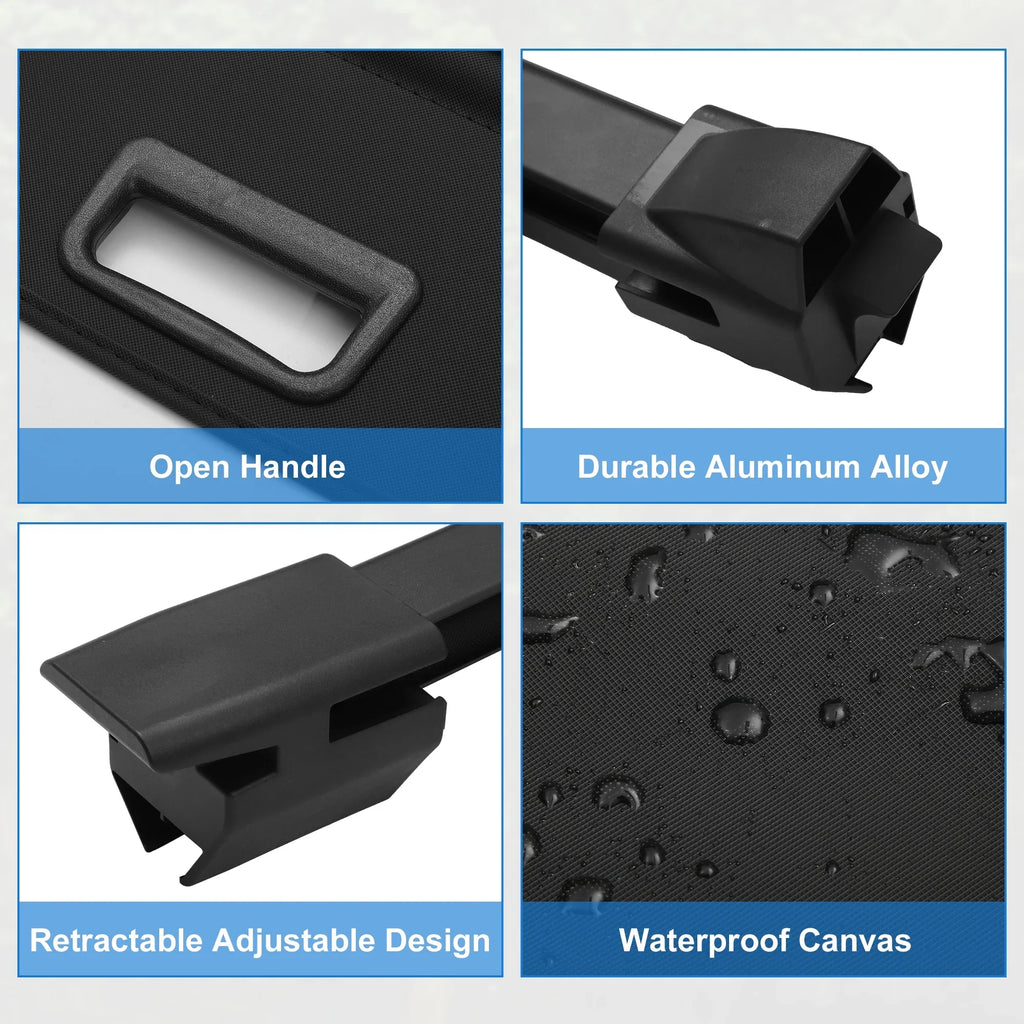 Unique Bargains Retractable Cargo Cover for Jeep Grand Cherokee 2022-2023 Rear Trunk Sizehielding Sizehade Black