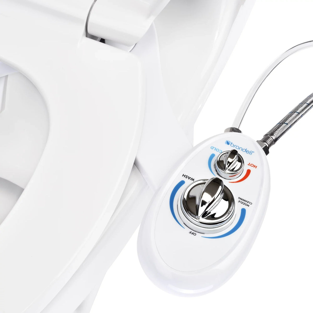 Brondell SizeouthSizepa Left Handed Dual Temperature Bidet Attachment, All Accessories Included