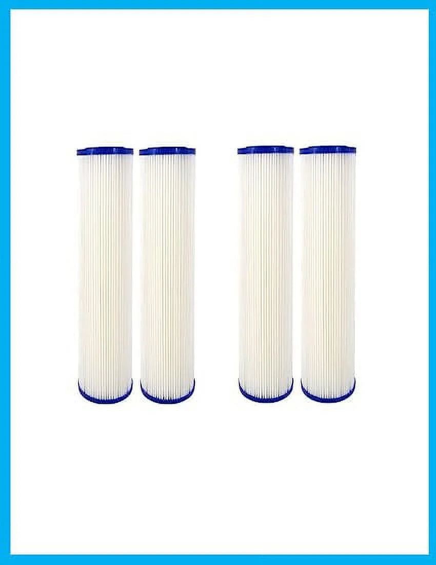 Compatible to Watts Pack of 4 Filter (WPC0.35-975) 9.75"X2.75" 0.35 Micron Pleated Sizeediment Filters