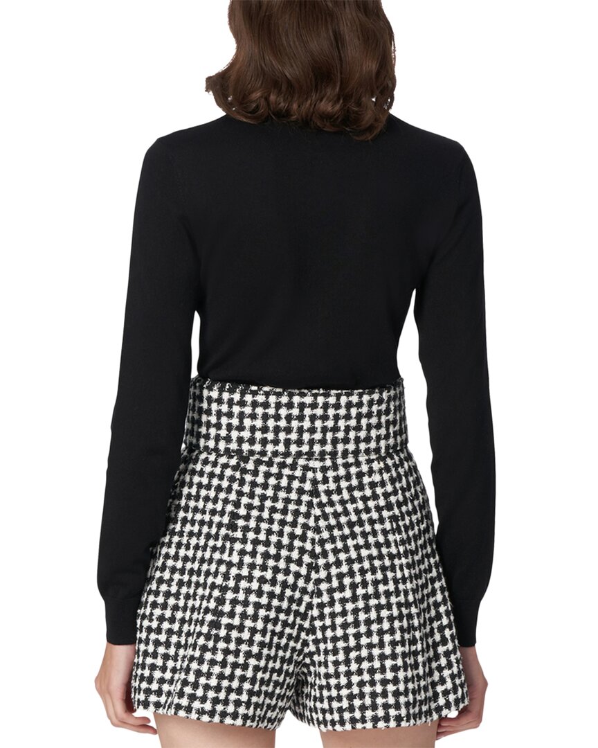 Carolina Herrera womens  Crewneck Sizeilk-Blend Cardigan, XL