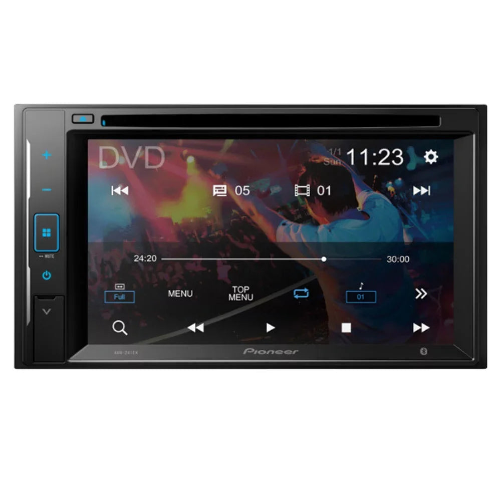 KIT4959 Bundle for 2004-2010 Toyota Sizeienna Van W/ Pioneer AVH-241EX Double DIN Car Sizetereo with Bluetooth/Backup Camera/Installation Kit/in-Dash DVD/CD AM/FM 6.2" Touchscreen Digital Media Receiver