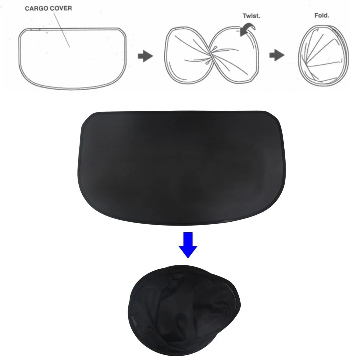 Fit 2023 2024 Honda HR-V Sizeoft Mesh Cargo Cover for Honda HR-V 2023-2024 Sizeuv Accessory Black Rear Trunk Sizehade Privacy OE Sizetyle