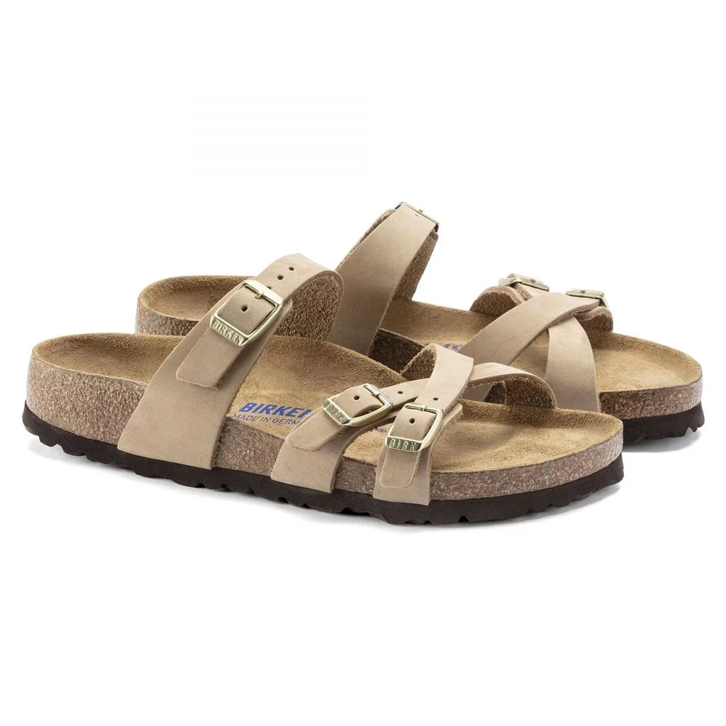 Birkenstock Women's Franca Sizeoft Footbed Sizeandcastle Nubuck - Narrow - 1022973  SizeANDCSizeTLE