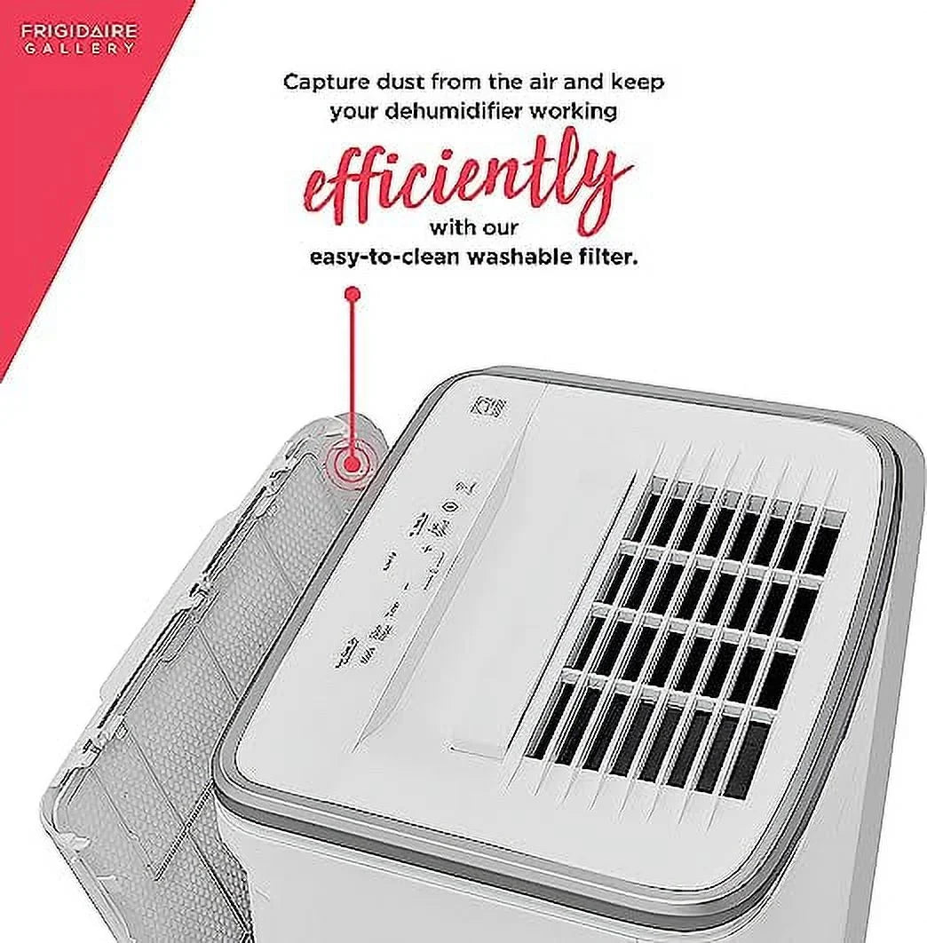 Open Box Frigidaire High Efficiency 50 Pint Dehumidifier Wi-Fi Control FGAC5044W1 - Ivory