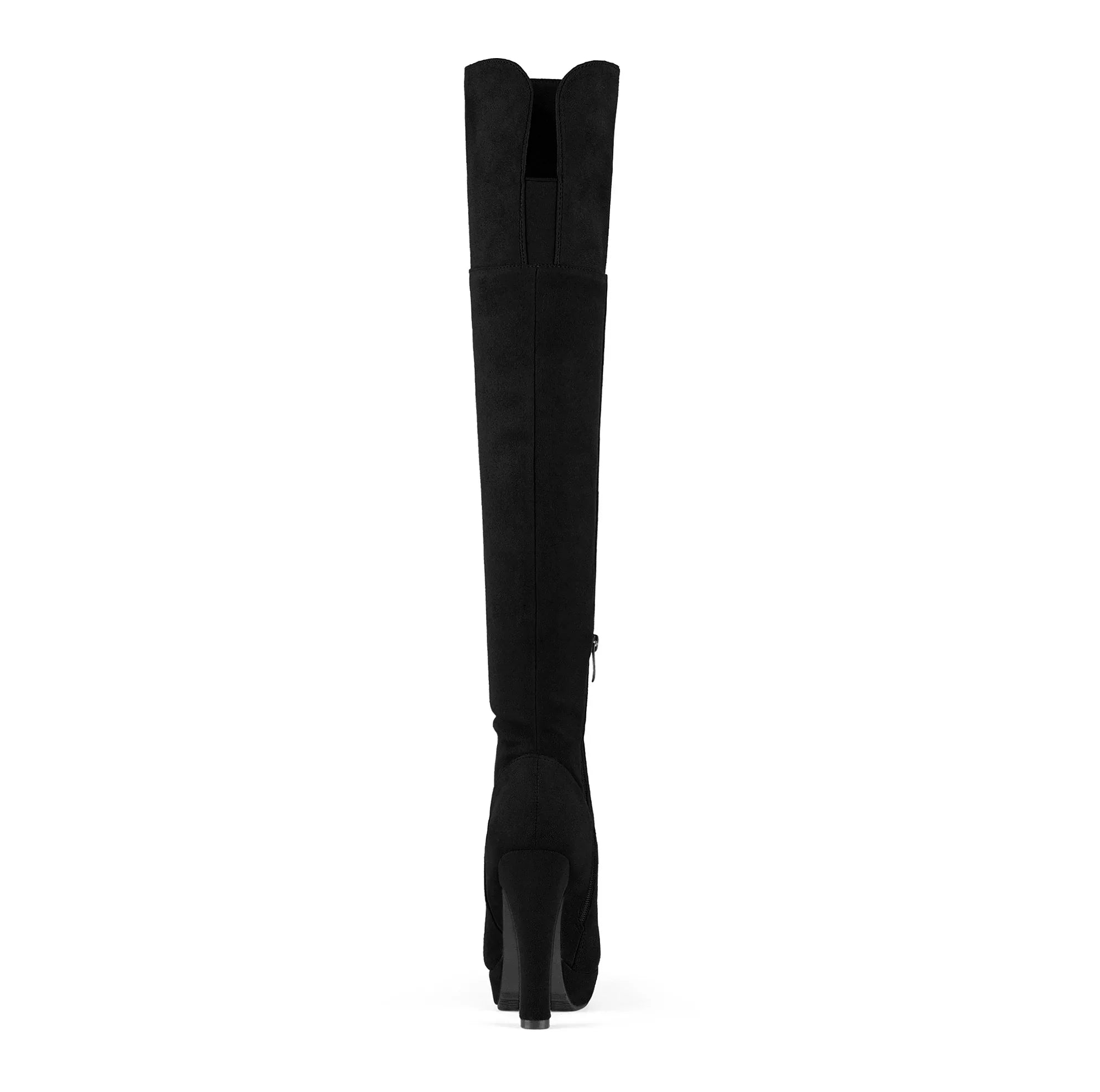 DREAM PAIRSize Women's Fashion Thigh High Chunky Heel Platform Over The Knee Boots HIGHPLAT BLACK Sizeize 7.5