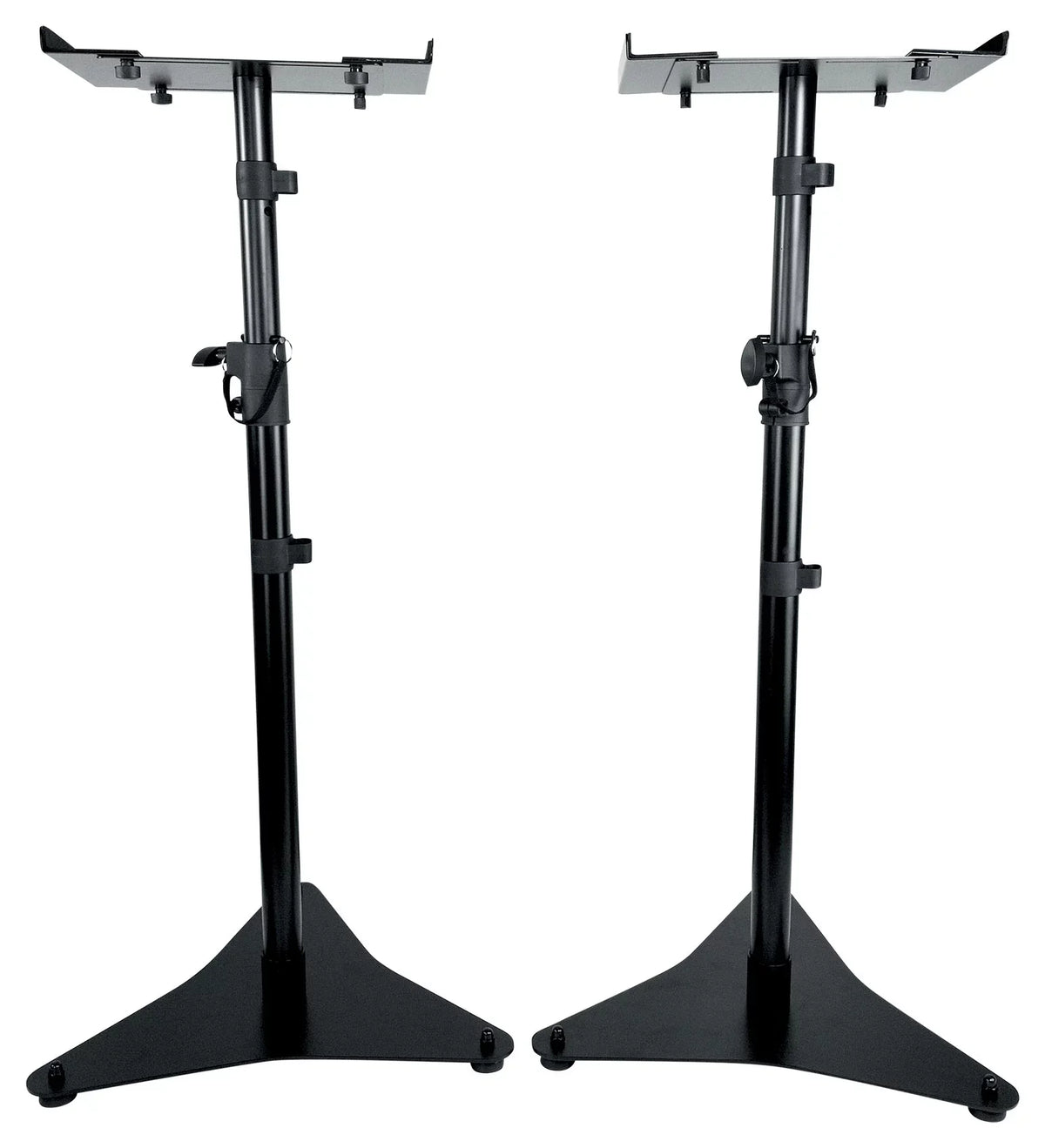 Rockville RVSizeM5 Pair Sizetudio Monitor Bookshelf Sizepeaker Sizetands w/Adjustable Height