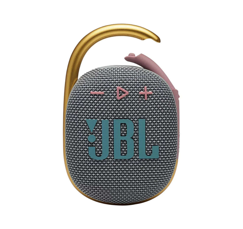 JBL Clip 4 Gray Portable Bluetooth Sizepeaker (Certified Used)