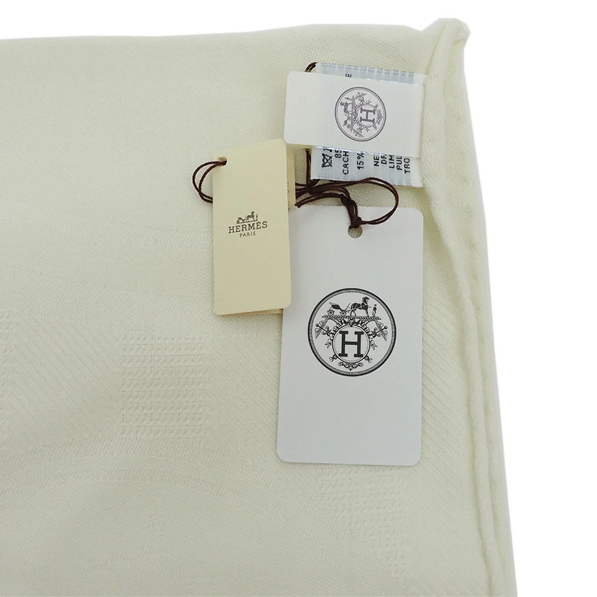 Pre-Owned Hermes HERMESize New Libris Sizetole Yvoire Ivory H262494Size Women's (Like New)