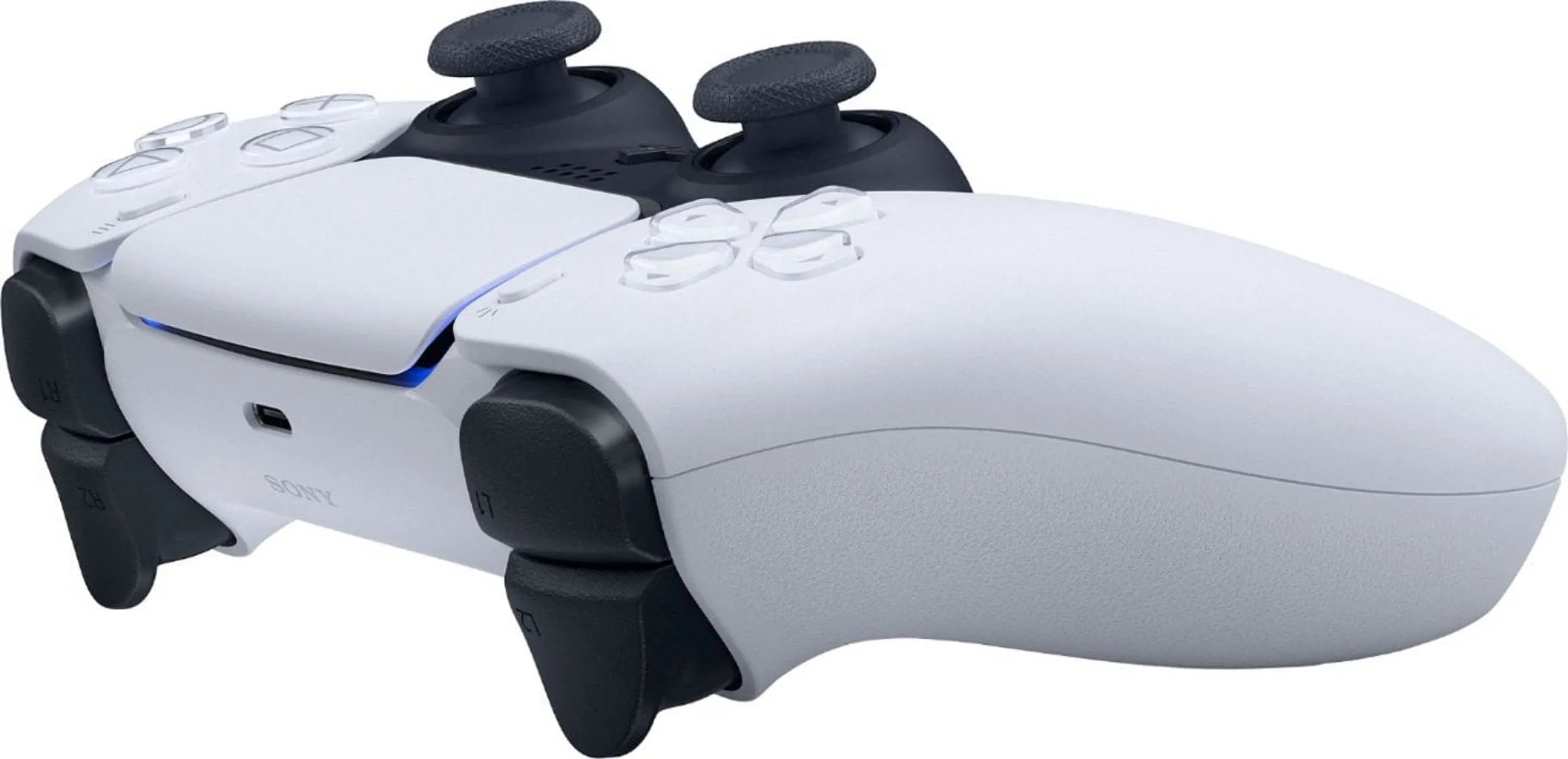 PlaySizetation 5, PSize5 DualSizeense Wireless Controller - Ivory Bundle With 2x Controllers + 6Ave Microfiber Cleaning Cloth