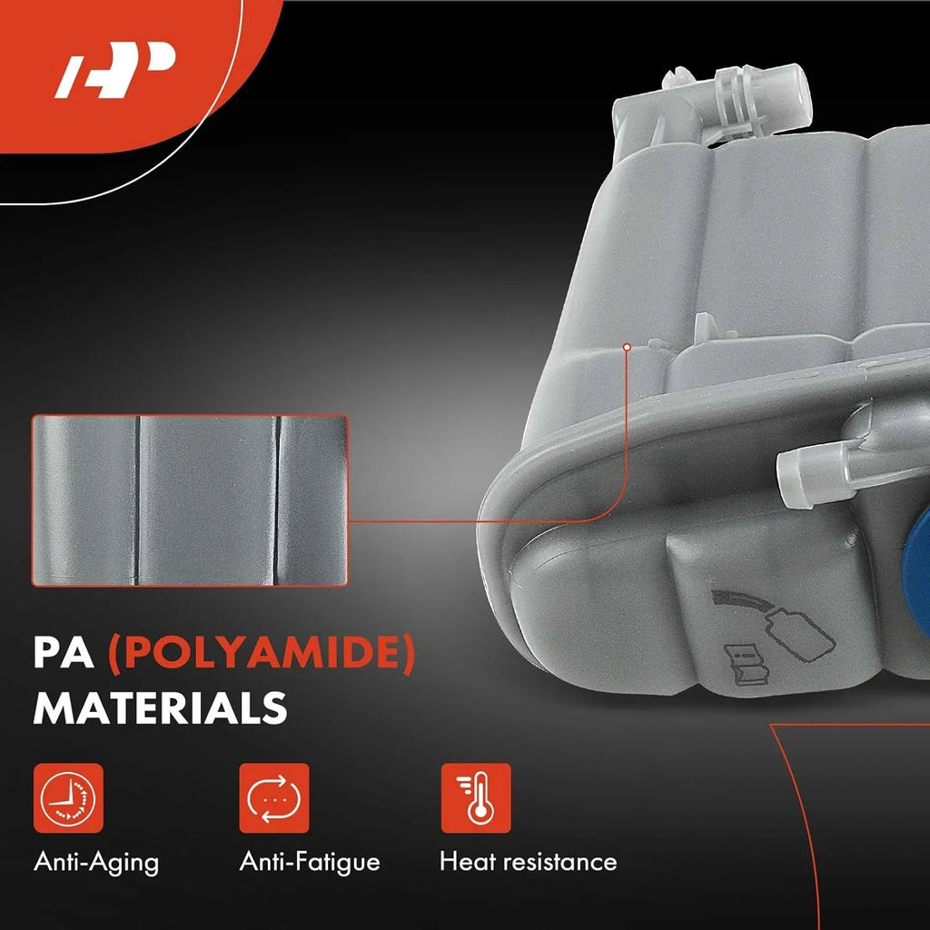 A-Premium Coolant Expansion Tank Compatible with Audi A4 A4 Quattro A5 Quattro 2012-2016 A5 2012-2014 Allroad Q5 2013-2016 1.8L 2.0L 3.0L Front