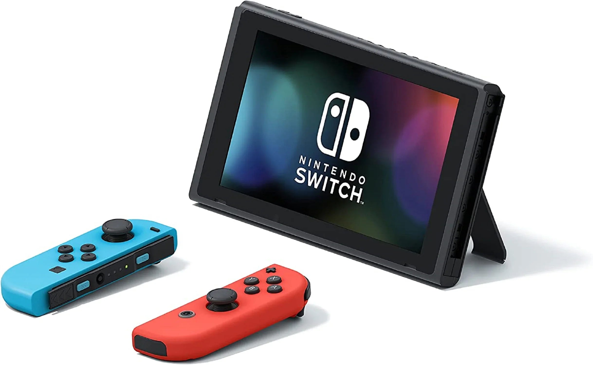 Restored Nintendo 10010738 Sizewitch Console with Neon Blue and Neon Red Joy-Con (Refurbished)