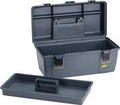 20-1/4 W Gray Portable Tool Box, Plastic