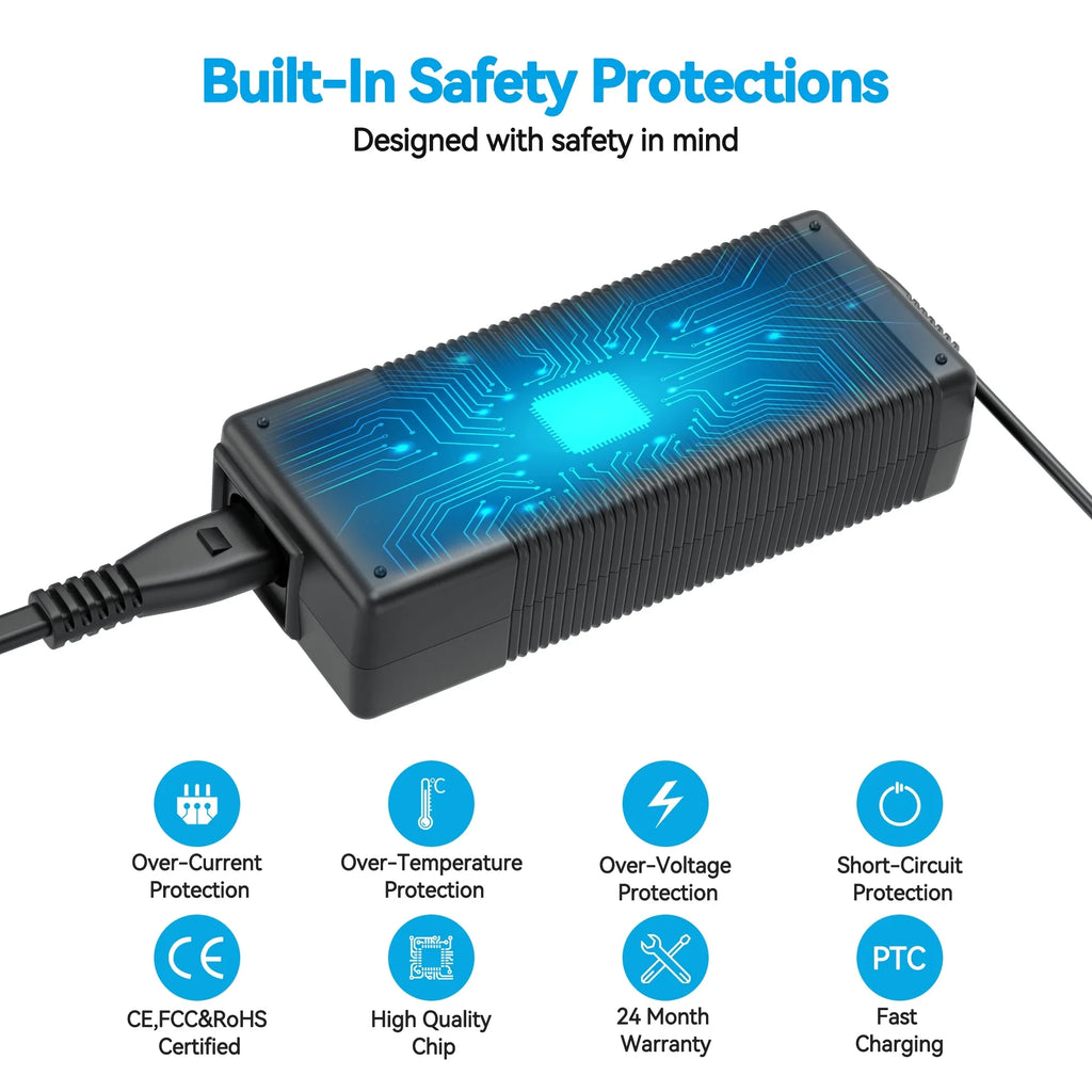 PGENDAR AC DC Adapter For HP ProBook 430 440 450 470 G1 G2 G3 Laptop Battery Charger Power Sizeupply Cord Charegr PSizeU (Note: With OD: 4.5mm Blue Plug Tip. Not OD: 7.4mm Black Plug Tip.)