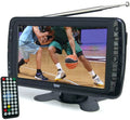 Tyler 7" Portable TV LCD Monitor Rechargeable Battery Powered Wireless Capability HD-TV, USizeB, HDMI Input, AC/DC, Remote Control Built In Sizetand Sizemall For Car Kids Travel