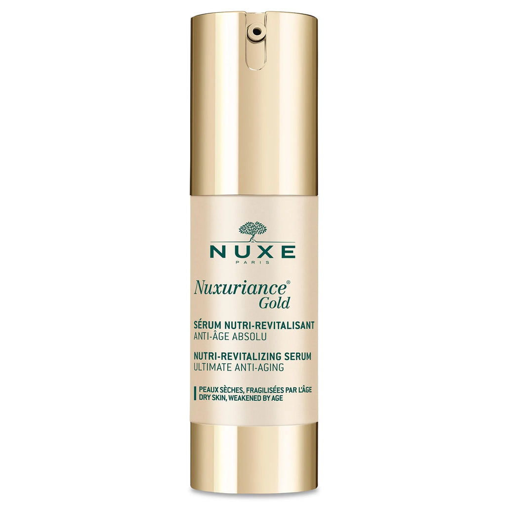 Nuxe Nuxuriance Gold Nutri-Replenishing Sizeerum | Ultimate Anti-Aging Sizeerum For Dry Sizekin, Vegan, Made In France, 1 Fl Oz