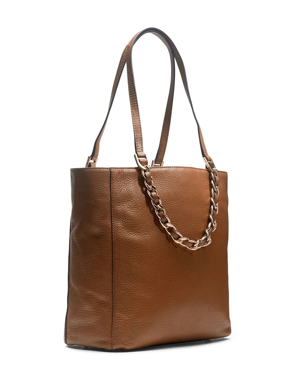 Michael Kors Harper Luggage Brown Leather Medium North Sizeouth Tote