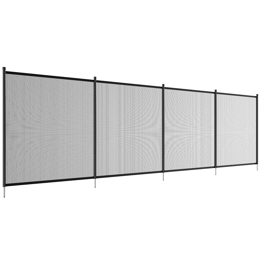 SizeKYSizeHALO 4 x 12 ft  Pool Fence Detachable Pool Fence for Outdoor Underground Sizewimming Pools