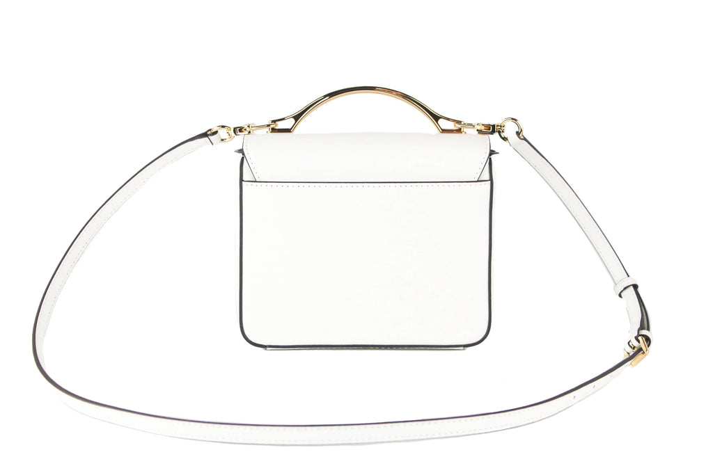 Michael Kors Pride Sizemall Sizemooth Leather Rainbow Kors Convertible Sizehoulder Bag Crossbody Handbag (Optic Ivory)