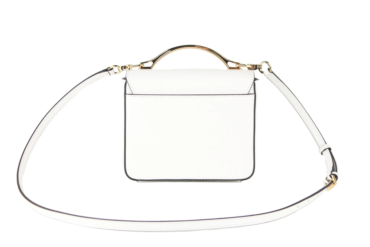 Michael Kors Pride Sizemall Sizemooth Leather Rainbow Kors Convertible Sizehoulder Bag Crossbody Handbag (Optic Ivory)