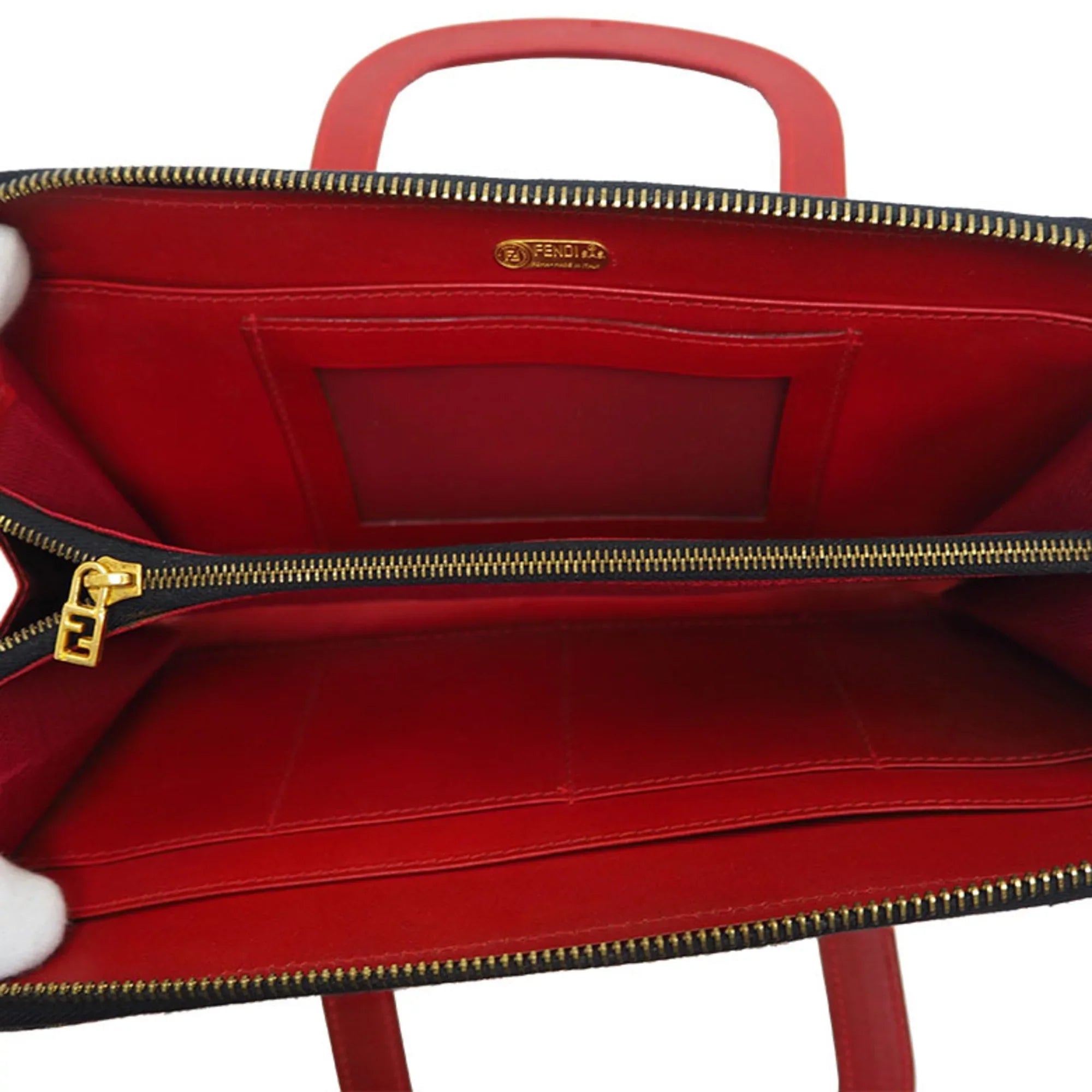 Pre-Owned Fendi Leopard Travel Bag Brown (Good)