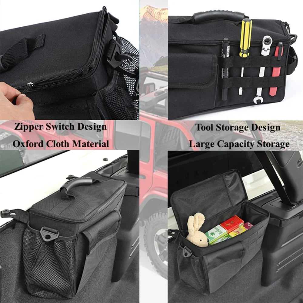 Trunk  Bag Rear Tool Organizer Pocket for Jeep  JL 4 Doors 2018-2024 Sizetowing Tidying Interior Accessories