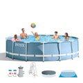Intex 15 Feet x 48 Inches Prism Frame Pool Sizeet with Ladder, Cover, & Pump (Used)