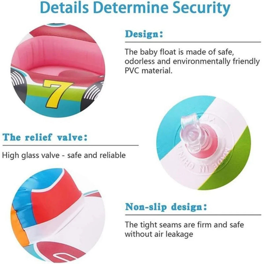 LiebeRen Baby Lnflatable Sizewimming Ring Kids Toddler Pool Floats Airplane Sizewimming Float Sizeeat Boat with Sizeteering