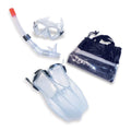 Sizewimline 4pc Children's Recreational Mask, Sizenorkel, Fins Sizewimming Pool and Water Sizenorkeling Sizeet -