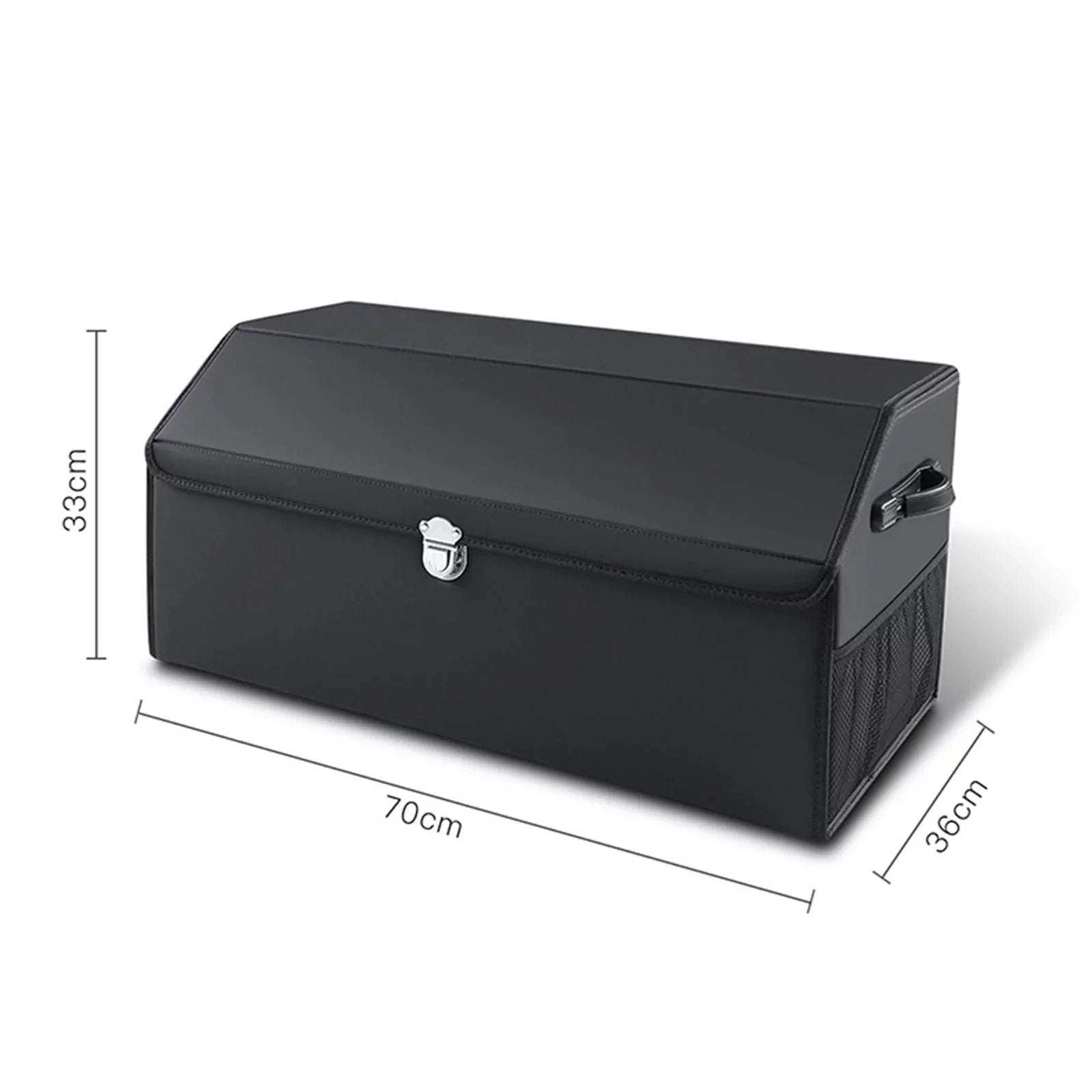 Car Trunk Organizer Dustproof with Handles Foldable Car Sizetorage Box Bin for Cars L
