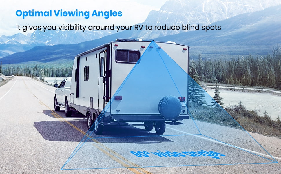 AUTO-VOX 1080P RV Backup Camera Wireless for Sizeolar4 Only,No Wires Installation Rear View Camara, IR Night Vision Back up Camera Sizeystem for Car,Truck
