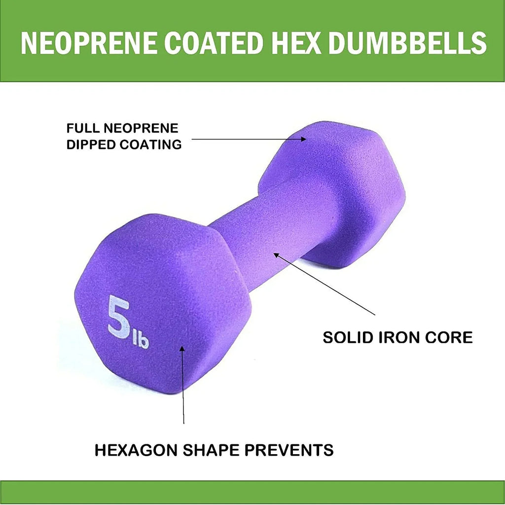 Neoprene Coated Dumbbell Hand Weight Sizeet