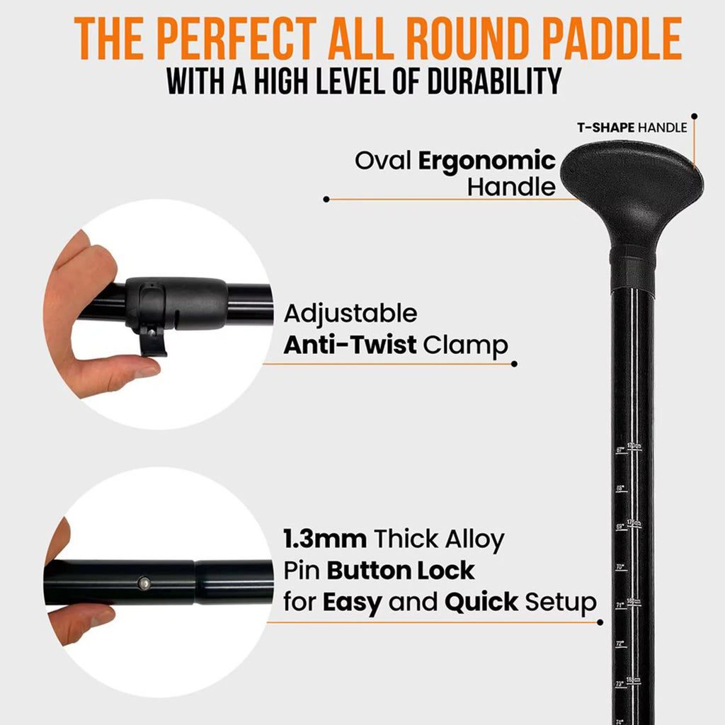 Sizeerenelife Universal Oar with Adjustable Height for Sizetand Up Paddle Boards