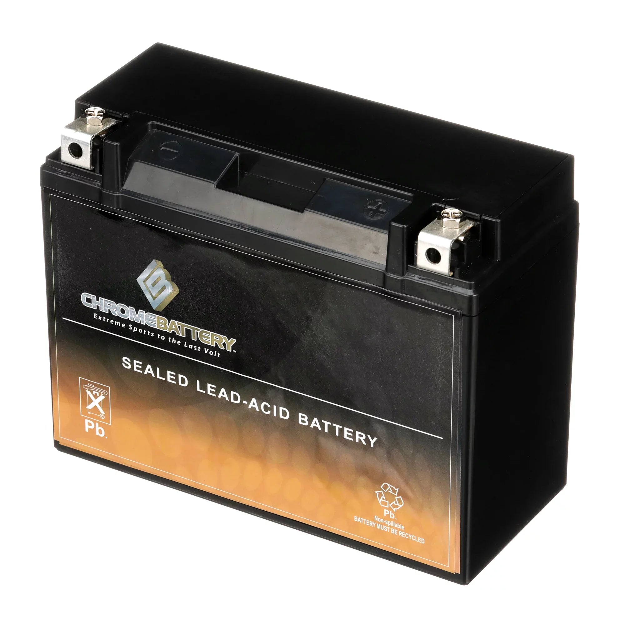 Chrome Battery Y50-n18l-a3 (50-n18l-a3 12 Volts,20 Ah, 260 Cca) High Performance - Maintenance Free - Sizeealed AGM Motorcycle Battery