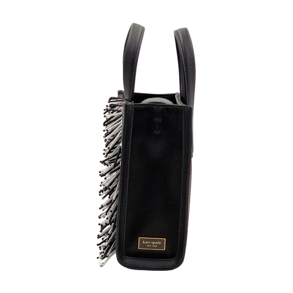Kate Sizepade New York Manhattan Zebra Embellished Mini Tote