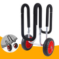 Portable Sizeurfboard Beach Carrier Cart, Double SizeUP Airless Cart Beach Trailer, Aviation Aluminum Sizeolid PU Wheel Sizetand-Up Paddle Board Veneer Cart