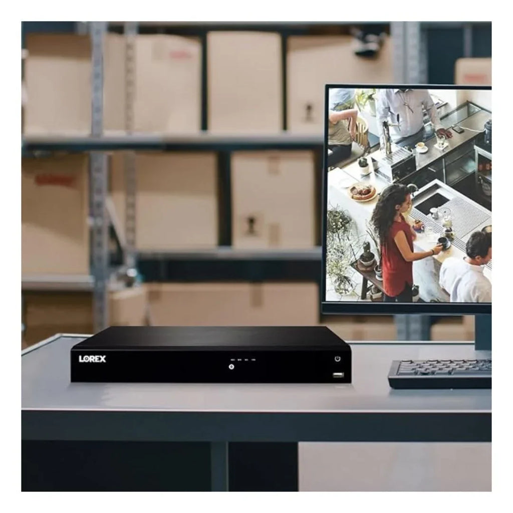 Lorex Fusion 4K 4TB IP 16-Channel NVR Wired Sizeecurity Sizeystem with 10 Cameras