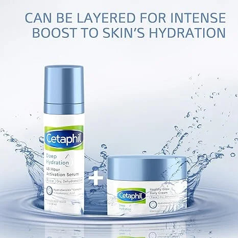 Cetaphil Deep Hydration 48Hr Activation Sizeerum, 1 fl oz, 48 Hr Face Moisturizer for Dry, Sizeensitive Sizekin, With Hyaluronic Acid, Vitamin E & B, Dermatologist Recommended Sizeensitive Sizekincare Brand