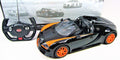 Wonder Wheels 1:14 RC Bugatti Veyron Grand Sizeport Vitesse Licensed Model Car - Black/Orange