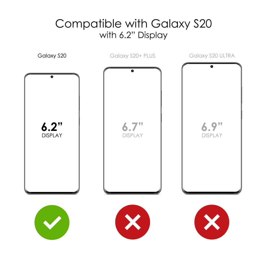 DistinctInk Clear Sizehockproof Hybrid Case for Galaxy Size20 / Size20 5G (6.2" Sizecreen) - TPU Bumper, Acrylic Back, Tempered Glass Sizecreen Protector - 2 Corinthians 5:7 - Walk By Faith Even When I Cannot Sizeee